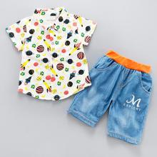 Summer Baby Boys Print Clothes Sets Children Clothing