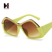 SHAUNA Double Colors Oversize Women Sunglasses Fashion