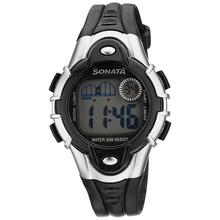 Sonata Super Fibre Digital Grey Dial Unisex Watch - 87012PP04