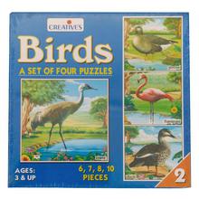 Creative Educational Aids Birds 2 (A Set Of Four Puzzles) - Blue