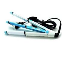 Gemei Blue/White 2 In 1 Hair Curler And Straightener - GM-409