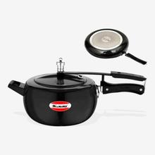 Diamond  Black Induction Base Pressure Cooker With Free Rubber And Scrubber - 5 Ltr