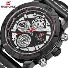 NaviForce MultiFunction Silver/Black Luxury Chronograph Watch (NF9139)