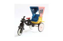 Multcolor Wooden Rickshaw For Kids