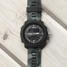 Piaoma Green/Black Camouflage Sports Watch For Men