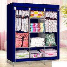 Folding Clothes Closet Wardrobe Daraz Storage Rack Organizer Cabinet Cupboard(Color May Vary)