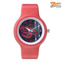 Zoop C3029PP05 Red Strap Analog Watch For Boys