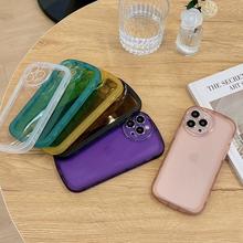 For iPhone 12 Pro Max 13 11 Pro XS Max For iPhone 15 14 13 Pro Max 12 11 Xs XR 7 8 Plus Soft TPU Phone Case Round Camera Lens Protection Case Cover