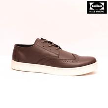 Caliber Shoes Coffee Casual Lace Up Shoes For Men - (391 C)