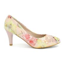 DMK Pink Floral Pump Heel Shoes For women - 98663