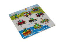 Multicolored Transportation Puzzle For Kids