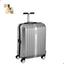 Carlton Stark Silver 55cm Carry-on Suitcase Luggage