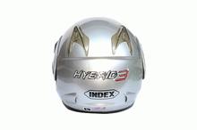 Index Silver Hybrid 3 Single Visor Helmet