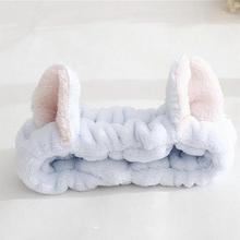 1 pc Lovely Elastic Cat Ears Headband Girls Makeup Face Clean Washing Spa Head Ornaments For Women