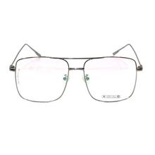 Silver Full Rim Metal Frame Eye Glasses - Unisex