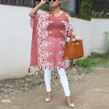 Embroidered Summer Poncho For Women