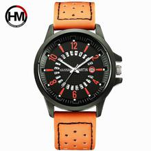 Sport Men Watch Top Luxury Brand Breathabe Leather