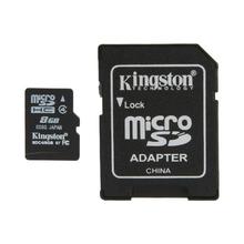 Kingston 8GB MicroSDHC Class 4 Memory Card with Adapter SDC4/8GB