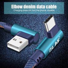 2m USB Type C 90 Degree Fast Charging usb c cable Type-c