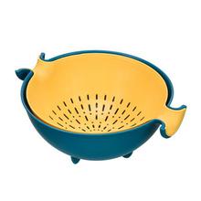 Kitchen Supplies_Drain Basket Plastic Round Fruit Basket