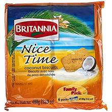 Britannia Nice Time Coconut Biscuits 6 Pack