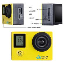 4k Ultra HD 16Mp Action Camera With Remote-Yellow