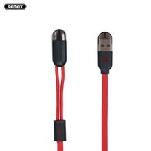 REMAX RC-025T Gemini 2 in 1 (Micro - USB & Lightning) Charging & Data Cable - Black