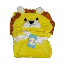 Yellow/Brown Lion Hooded Blanket For Babies