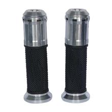 Black/Silver Bike Handlebar Grips