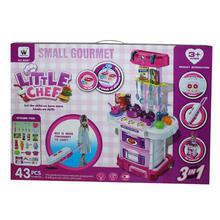 Pink/White Little Chef Small Gourmet Set For Kids