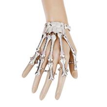 FashionieStore bracelet Punk Gothic Devil Talon Skeleton Skull Bone Hand Finger Ring Slave Bracelet Cuff