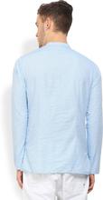 Peter England Men’s Straight Kurta – Light Blue