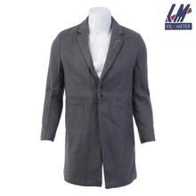 KILOMETER Two-Buttoned Long Woolen Coat For Men - KM1919