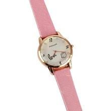 Fhulun Leather Strap Analog Casual Watch For Women