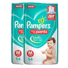 Pampers New Diapers Pants Monthly Pack, Medium (108 Count)