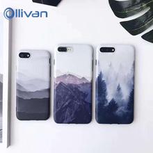 OLLIVAN Case For iPhone 6 plus Cover Silicone Landscape Scenery TPU