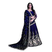 Ghaludi Fab Women's Silk Embroidery Semi-Stitched Lehenga