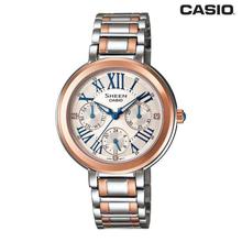 Casio Sheen Round Dial Chronograph Watch For Women -SHE-3043SG-7AUDR