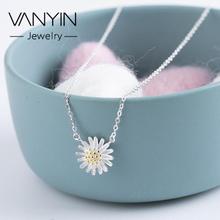 Creative jewelry_Wanying jewelry small daisy necklace s925