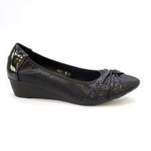 Shoe.A.Holics Black Wedge Heel Pump Shoes For Women