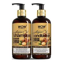 WOW Skin Science Moroccan Argan Oil Hair Shampoo and Conditioner Kit (300+300) ML