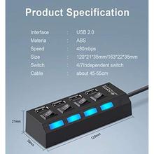 InfiZone USB Hub 2.0 Multi USB Port 4 Ports USB Hub High