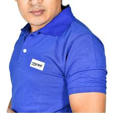 Virjeans Blue Polo Neck Tshirt for Men (VJC 690)