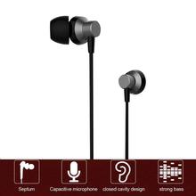 Remax In-Ear Wired Earphone Stereo Headset with Mic For iPhone Android Samsung RM-512 Grey