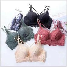 Thick underwear _ Lisa small chest flat chest bra without