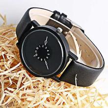 PAIDU Paidu Full Matte Black Belt Turntable Casual Watch For Women