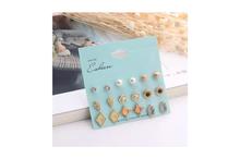 Stylish Imitation Pearls, Hanging Rhinestones Classic Stud Earring