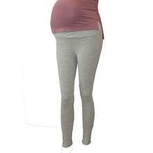 Grey Cotton Maternity Leggings For Women - K-0208