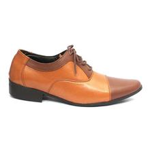 Coffee Brown Lace-Up Formal Shoes For Men