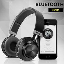 PTron Kicks Bluetooth Headset Wireless Stereo Headphone With Mic For All Smartphones (Black)